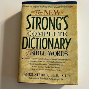 THE NEW STRONG’S COMPLETE DICTIONARY OF BIBLE WORDS STUDY HARDCOVER BOOK
